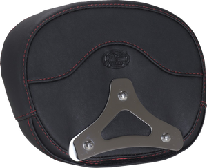 Deluxe Sissy Bar Pad - Diamond - Dark Cherry Stitch - FLT/FLH '23-'25