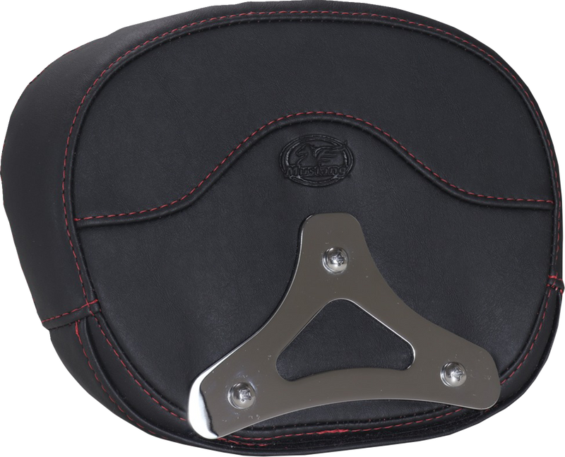 Deluxe Sissy Bar Pad - Diamond - Dark Cherry Stitch - FLT/FLH '23-'25