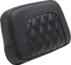 Squareback Sissy Bar Pad - Black - Diamond Stitch - Chief '22-'23 - view 3