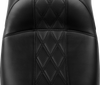 Maverick Daddy Long Legs Seat - Without Backrest - Diamond Stitch - HR2 Inlay - FLH/FLT '23-'25 - view 3