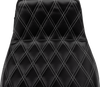 Tailwhip Daddy Long Legs Seat - Gray Double Diamond Stitch - FLH/FLT '23-'25 - view 3