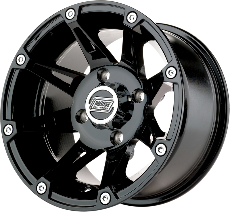 Wheel - 387X - Rear - Black - 12x8 - 4/110 - 2+6