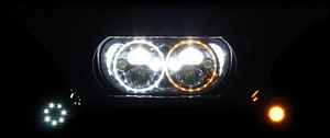 Headlight - Black - FLTR