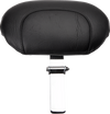 Wide Solo Seat - With Backrest - Black - Studded w/ Concho - FLST/FXST '00-'06 - view 1