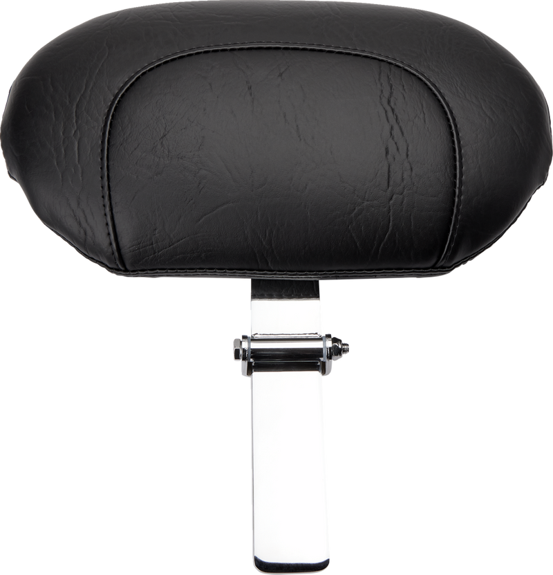 Wide Solo Seat - With Backrest - Black - Studded w/ Concho - FLST/FXST '00-'06