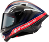 Supertech R10 Helmet - Team - Matte Black/Carbon Red Fluo/Blue - Large - view 4