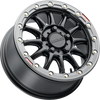 Wheel - Alpha - Front/Rear - Black/with Gunmetal Ring - 17x7 - 5/4.5 - +25 mm - view 2