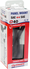 Weatherproof SAE Thin Panel Mount Socket O-40 - Long - view 2