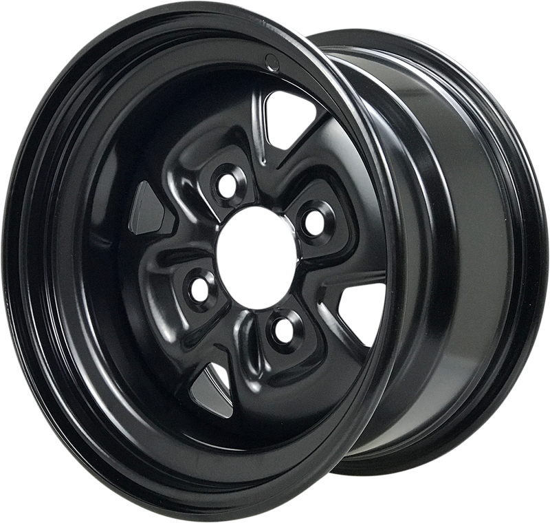 Steel Wheel - Front/Rear - Black - 12x7 - 4/110 - 4+3
