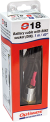 DIN Socket - w/ Battery Lead/Panel Mount - view 2