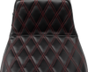 Tailwhip Daddy Long Legs Seat - Red Double Diamond Stitch - FLH/FLT '23-'25 - view 3