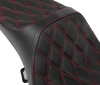 Predator III Seat - Extended Reach - Double Diamnd - Red Stitching - FLH/FLT '08-'24 - view 4