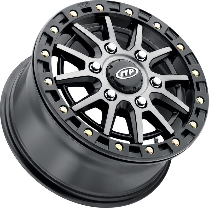 Wheel - SD10 Beadlock - Front/Rear - Brushed Gray w/Black - 16x7 - 6/5.5 - 78.9 mm