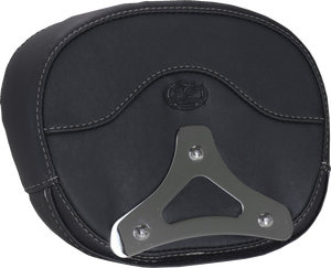 Deluxe Sissy Bar Pad - Diamond - Gunmetal Stitch - FLT/FLH '23-'25