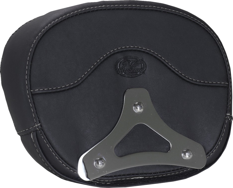 Deluxe Sissy Bar Pad - Diamond - Gunmetal Stitch - FLT/FLH '23-'25