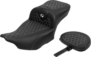 SEAT ROADSOFA EXT RCH W/BR WHITE STITCH
