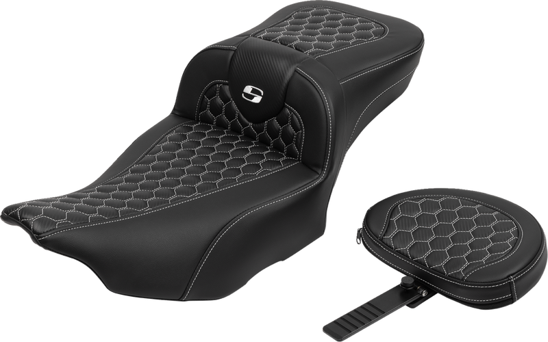 SEAT ROADSOFA EXT RCH W/BR WHITE STITCH