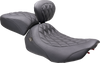 Wide Tripper™ Seat - Solo - Black Stitching - FLT/FLH '23-'25 - view 1