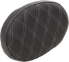 Oval Sissy Bar Pad - Double Diamond - SIlver Stitch - FL '99-'22 - view 2
