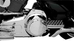 Derby Cover - Finned - Chrome - 5 Hole