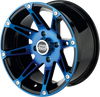 Wheel - 387X - Front - Anodized Blue/Black - 14x7 - 4/156 - 4+3 - view 1