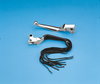 Fringed Leather Lever Covers - 12" - view 2