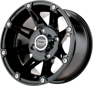 Wheel - 387X - Front - Black - 14x7 - 4/136 - 4+3