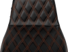 Tailwhip Daddy Long Legs Seat - Burnt Orange Double Diamond Stitch - FLH/FLT '23-'25 - view 3