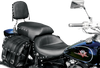 Seat - Wide - Touring - Without Backrest - Two-Piece - Chrome Studded - Black w/ Conchos - XV650 - view 2