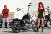 1" Narrow Bottom Ape Hanger Handlebar - 16" - Chrome - view 2