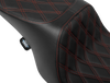 Predator 2-Up Seat - Vinyl - Double Diamond - Red Stitching - w/o Backrest - FL '97-'07 - view 4