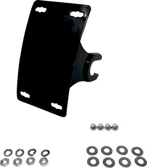 License Plate Bracket - Axle-Mount - Black