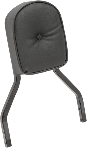 Sissy Bar Pad - Short - Pillow - Black Piping - 2" Thick