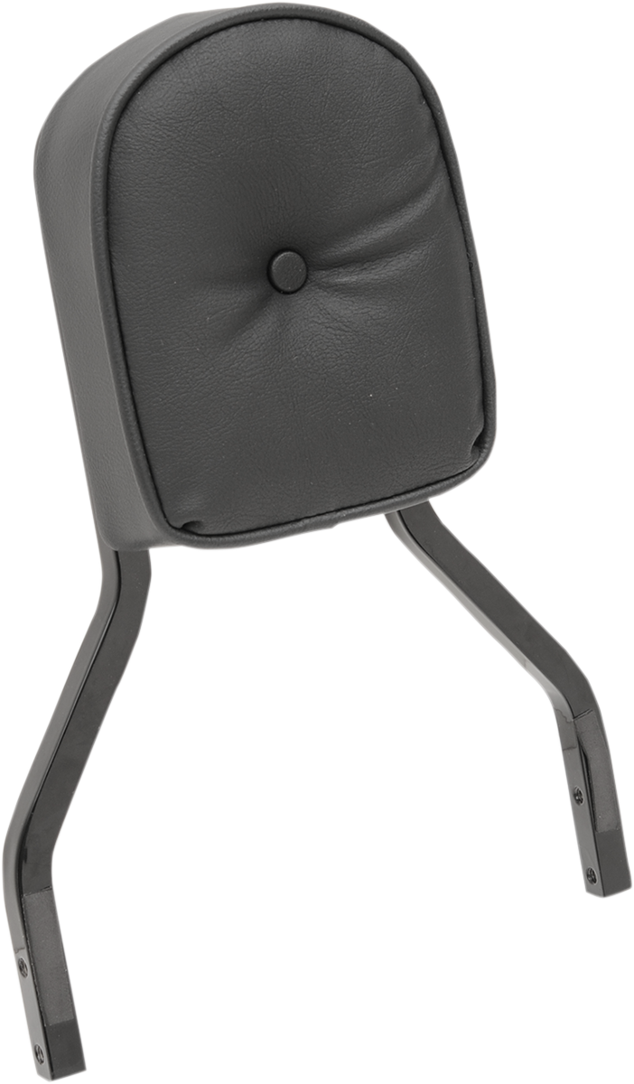 Sissy Bar Pad - Short - Pillow - Black Piping - 2" Thick