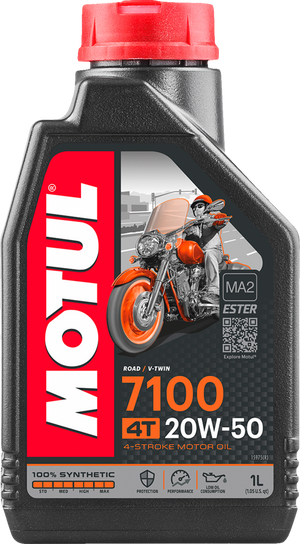 7100 4T Synthetic Oil - 20W-50 - 1L