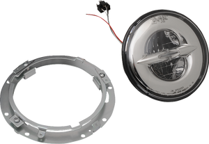 7" Reflector-Style LED Headlamp - Chrome