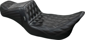 Tailwhip Daddy Long Legs Seat - Double Diamond - Black - Touring '08-'24