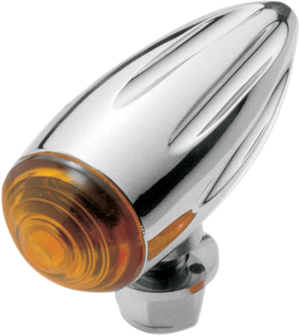 Bullet Marker Light - Chrome/Ball-Milled