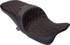 Freedom Seat - Vinyl - Double Diamond Red Stitch - FLH '09-'23 - view 1