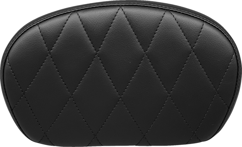 Sissy Bar Pad - Medium - Diamond - Dull Black