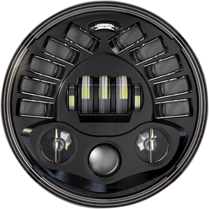 Adaptive 2 LED Headlight - 7" - Black