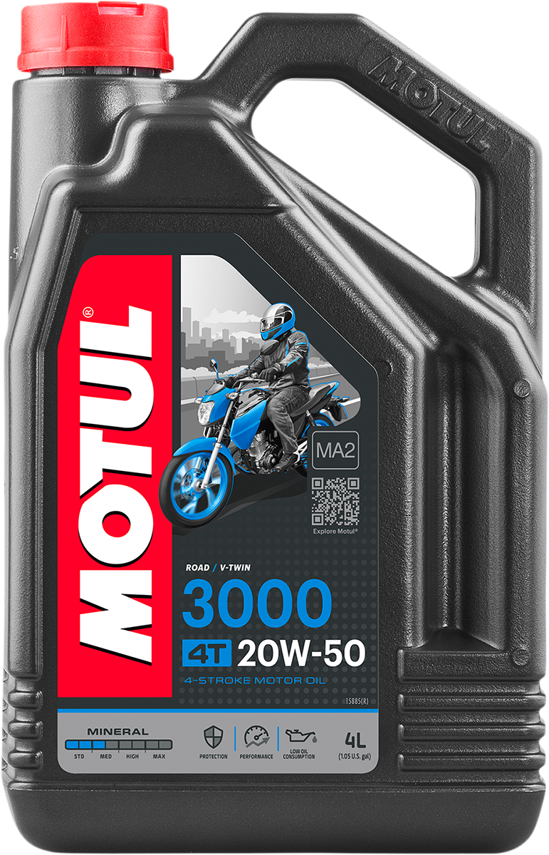 3000 Mineral 4T Engine Oil - 20W-50 - 1 US gallon