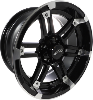 Wheel - Roll'n 104 - Rear - Machined Black - 14x7 - 4/4 - 3+4