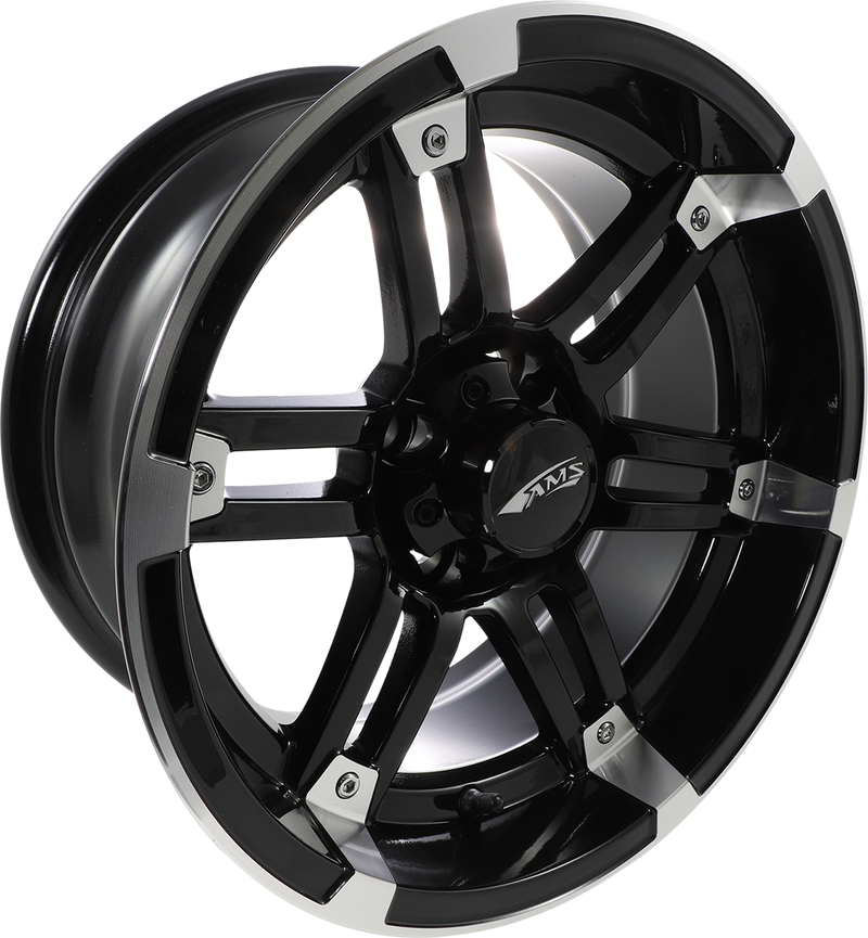 Wheel - Roll'n 104 - Rear - Machined Black - 14x7 - 4/4 - 3+4