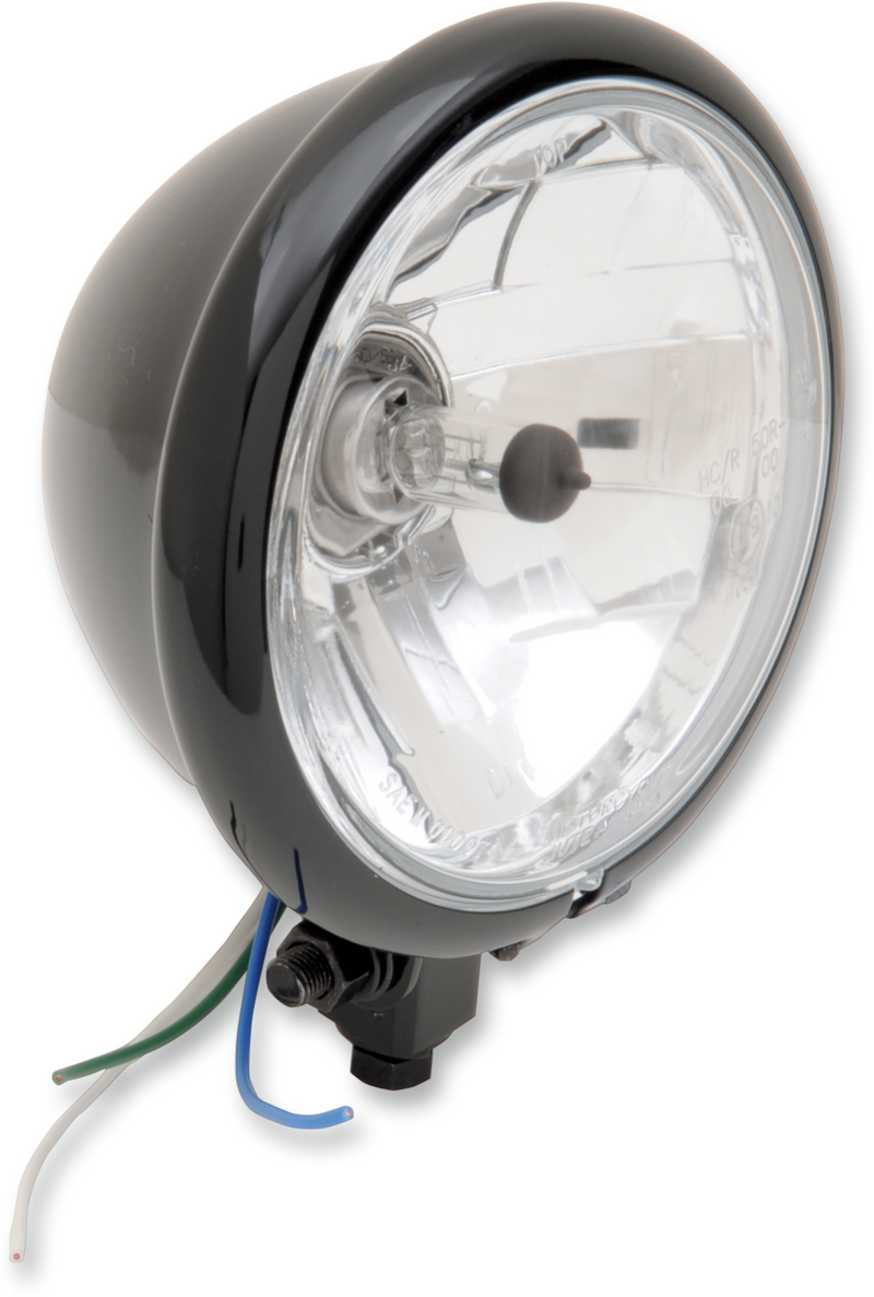 Springer Headlight - Bottom Mount - 5-3/4" - Black