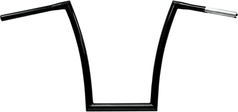 1-1/4" Strip Handlebar - Strip - Fat Bobber - 17" Rise - Black
