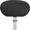 Wide Solo Seat - With Backrest - Vintage - Black - Smooth - FL '08-'25 - view 2