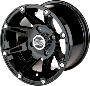 Wheel - 387X - Front - Black - 12x7 - 4/156 - 4+3