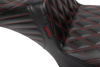 Tailwhip Daddy Long Legs Seat - Red Double Diamond Stitch - FLH/FLT '23-'25 - view 2