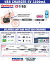 Battery to USB-C Charger with SAE - view 2
